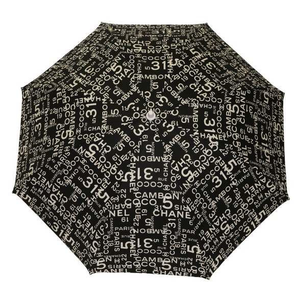CHANEL Accessories - CHANEL Parasol Umbrella by Sealine Cotton Black Unisex